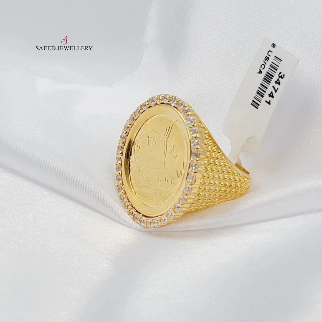 21K خاتم رشادي-مجوهرات الشيخ سعيد-Saeed Jewelry 