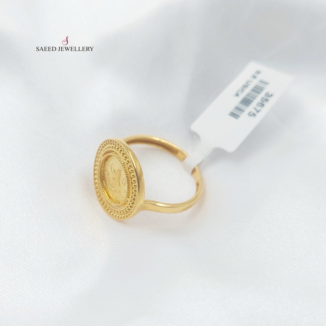 21K خاتم رشادي-مجوهرات الشيخ سعيد-Saeed Jewelry 