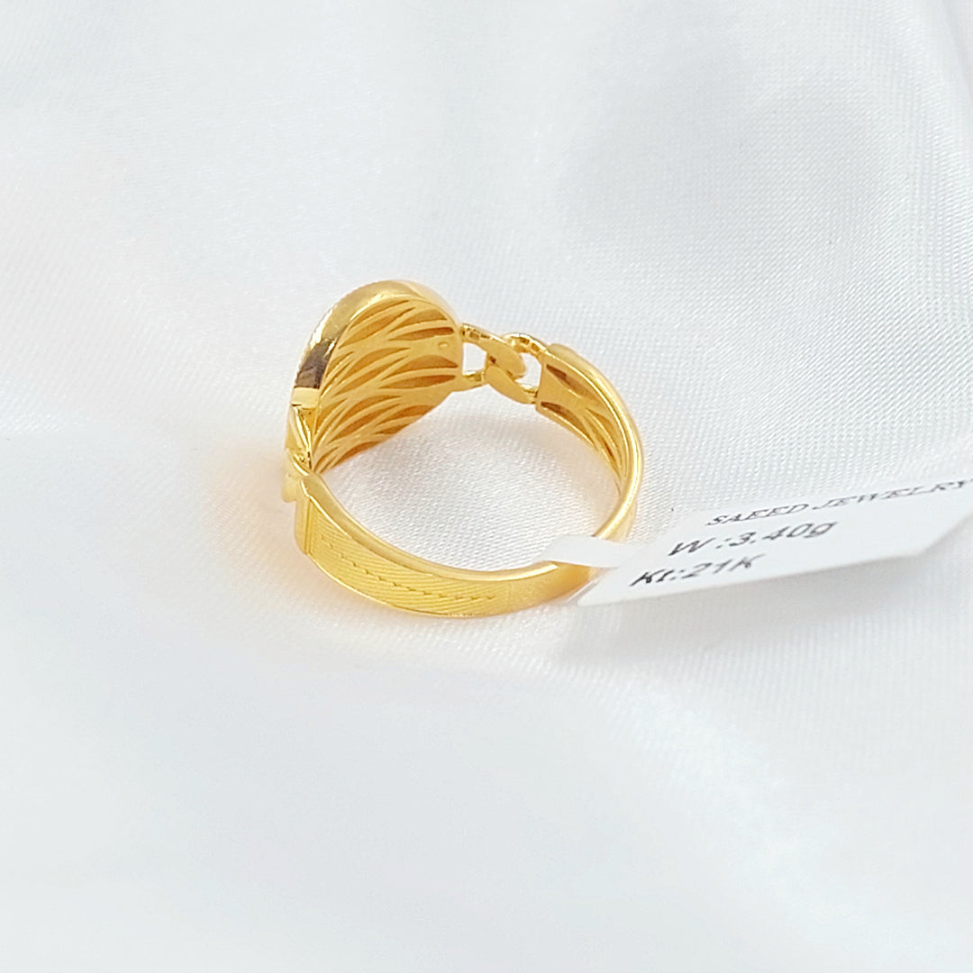 21K خاتم رشادي-مجوهرات الشيخ سعيد-Saeed Jewelry 