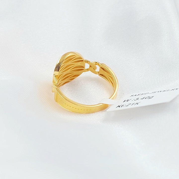 21K خاتم رشادي-مجوهرات الشيخ سعيد-Saeed Jewelry 