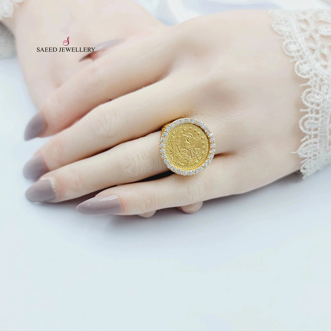 21K خاتم رشادي-مجوهرات الشيخ سعيد-Saeed Jewelry 