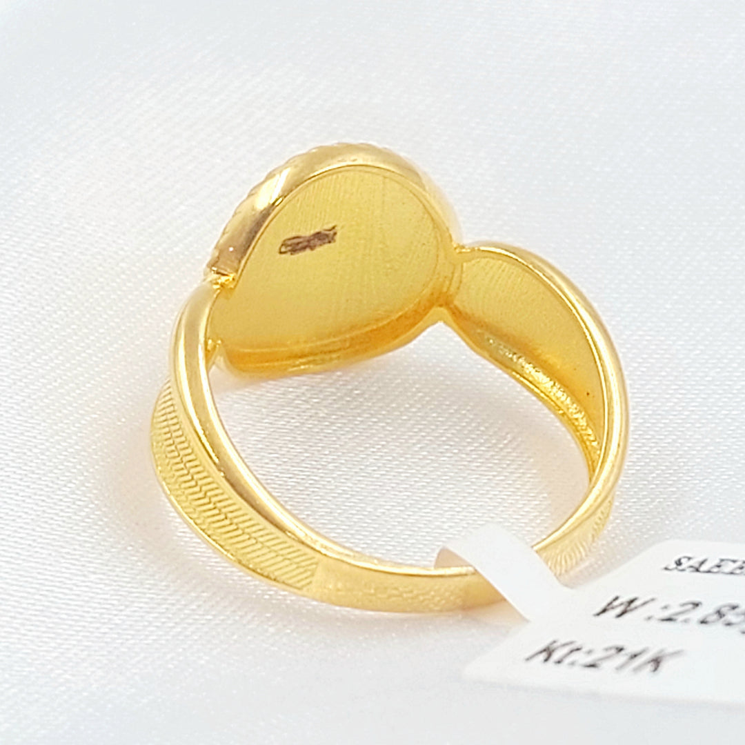 21K خاتم رشادي-مجوهرات الشيخ سعيد-Saeed Jewelry 