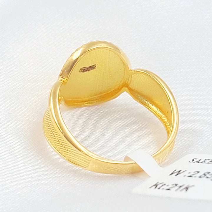 21K خاتم رشادي-مجوهرات الشيخ سعيد-Saeed Jewelry 