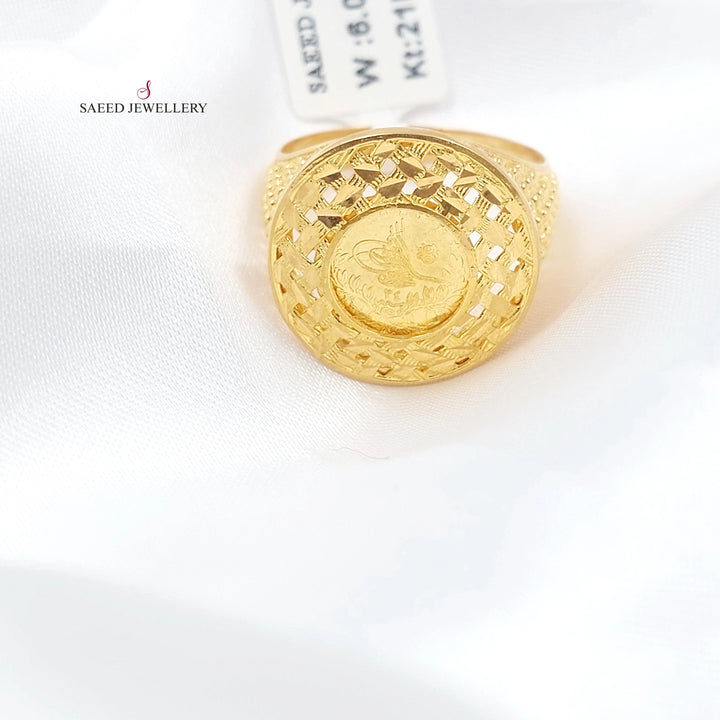 21K خاتم رشادي-مجوهرات الشيخ سعيد-Saeed Jewelry 
