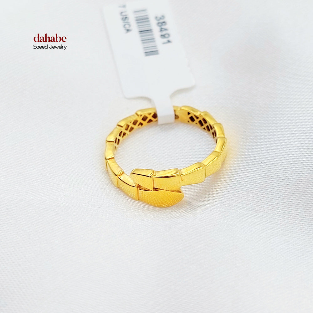 21K خاتم افعى-مجوهرات الشيخ سعيد-Saeed Jewelry 