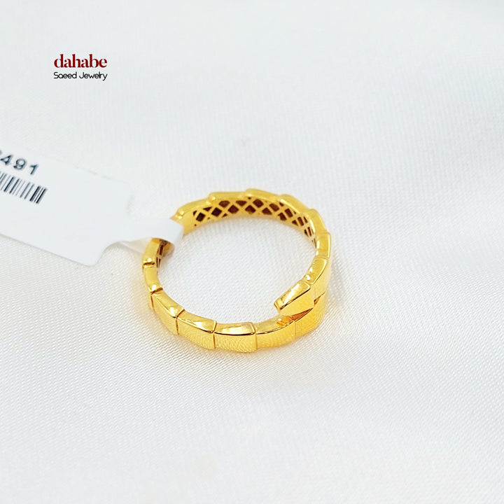 21K خاتم افعى-مجوهرات الشيخ سعيد-Saeed Jewelry 