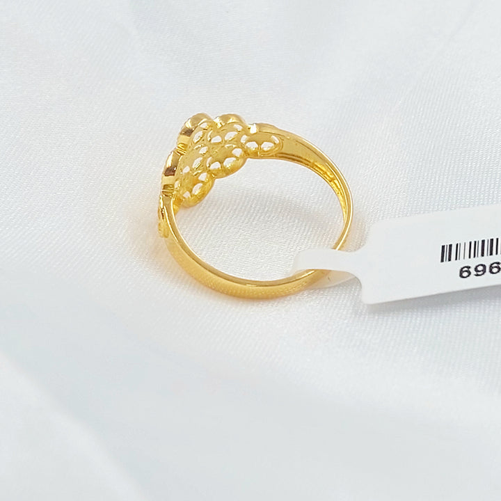 21K خاتم نجمة-مجوهرات الشيخ سعيد-Saeed Jewelry 