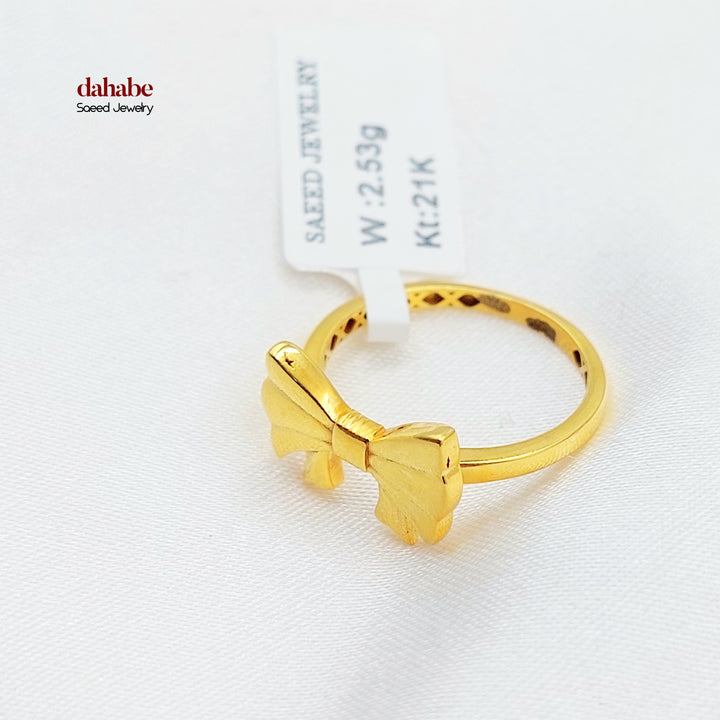 21K خاتم شكلة-مجوهرات الشيخ سعيد-Saeed Jewelry 