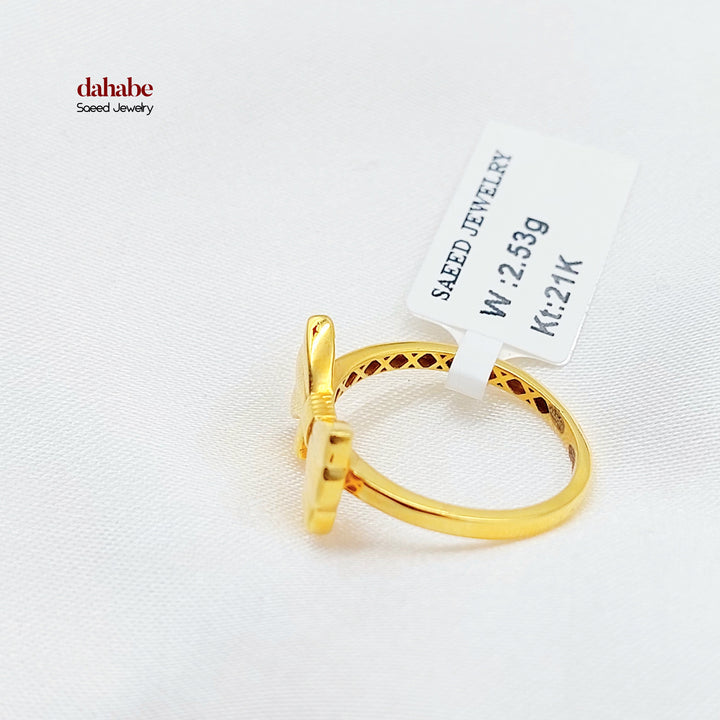 21K خاتم شكلة-مجوهرات الشيخ سعيد-Saeed Jewelry 