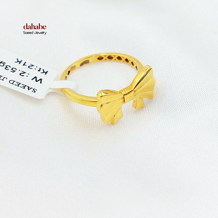 21K خاتم شكلة-مجوهرات الشيخ سعيد-Saeed Jewelry 