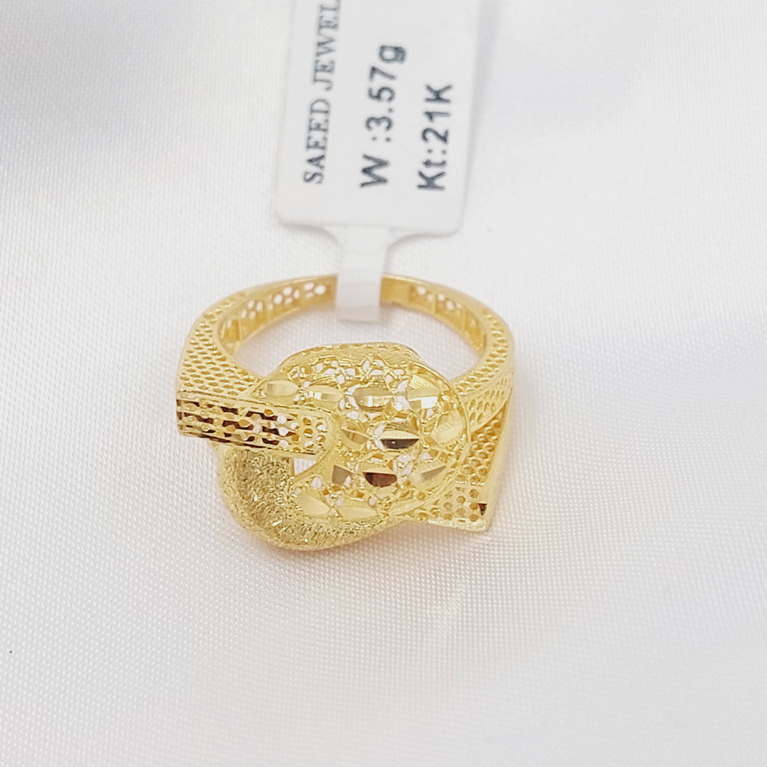 21K خاتم شكلة-مجوهرات الشيخ سعيد-Saeed Jewelry 