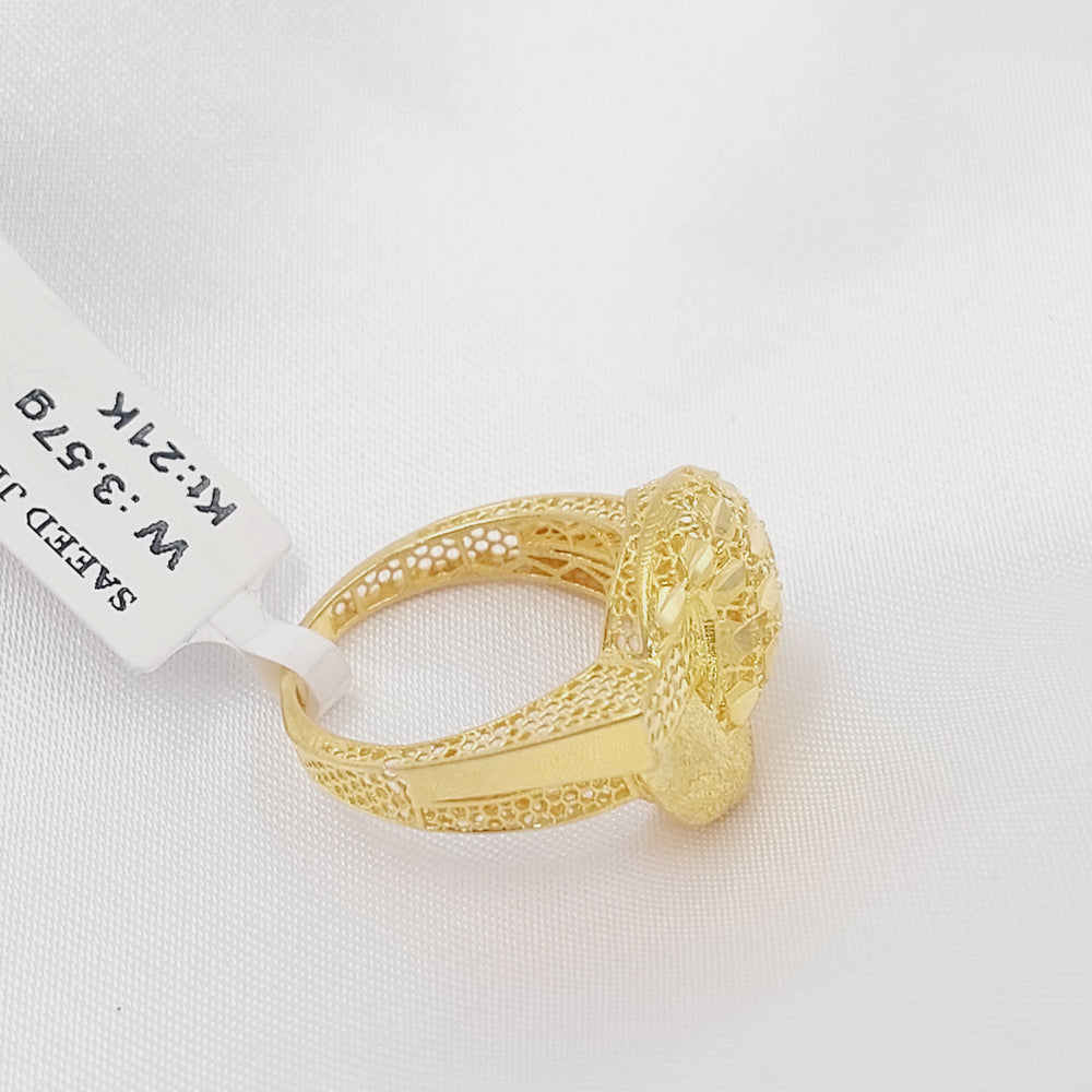 21K خاتم شكلة-مجوهرات الشيخ سعيد-Saeed Jewelry 