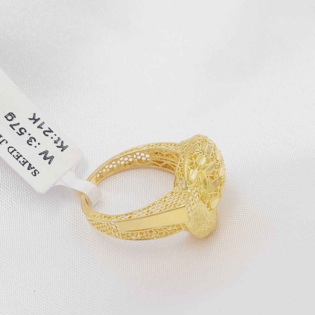 21K خاتم شكلة-مجوهرات الشيخ سعيد-Saeed Jewelry 