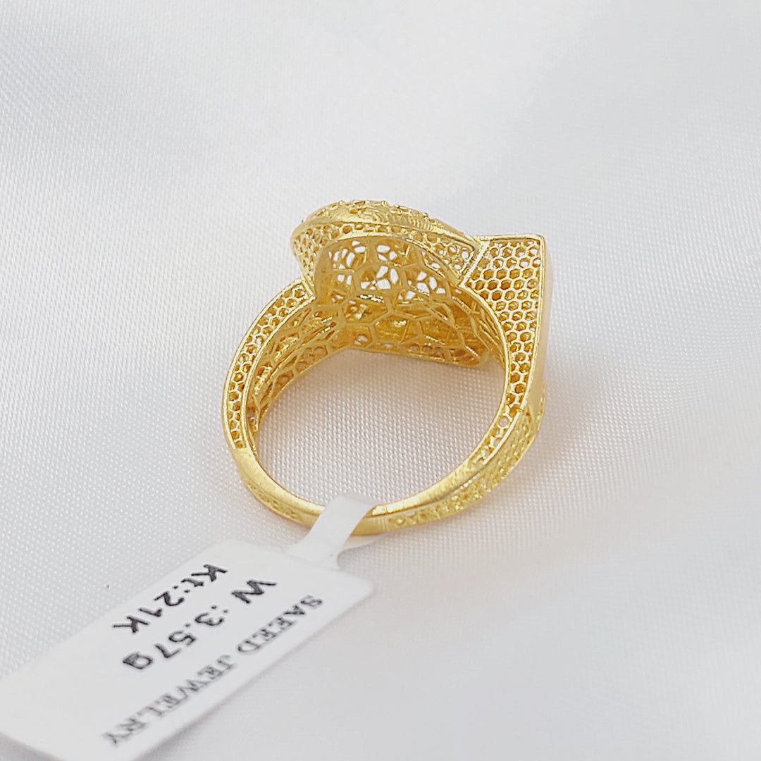 21K خاتم شكلة-مجوهرات الشيخ سعيد-Saeed Jewelry 