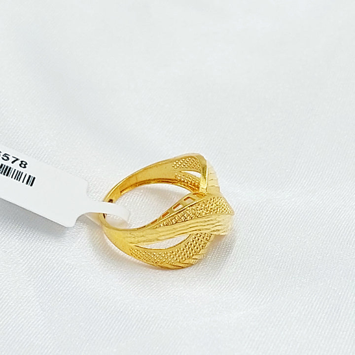 21K خاتم اكس-مجوهرات الشيخ سعيد-Saeed Jewelry 