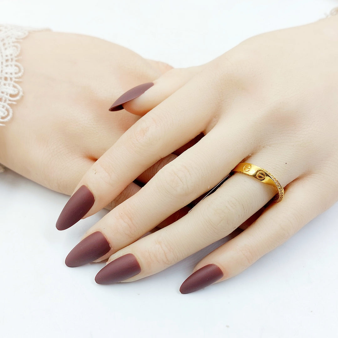 21K خاتم فيجارو مرصع-مجوهرات الشيخ سعيد-Saeed Jewelry 