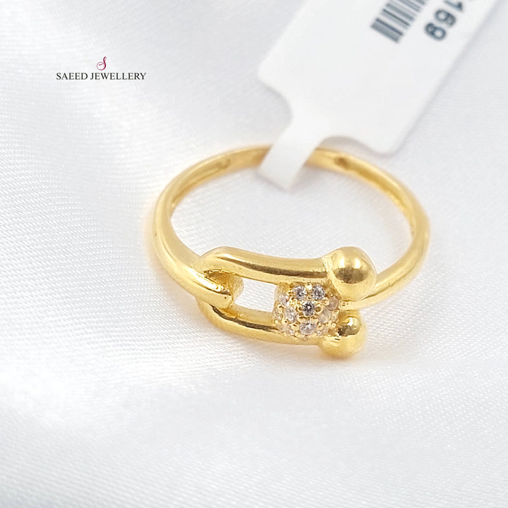 21K خاتم بيبر كليب مرصع-مجوهرات الشيخ سعيد-Saeed Jewelry 