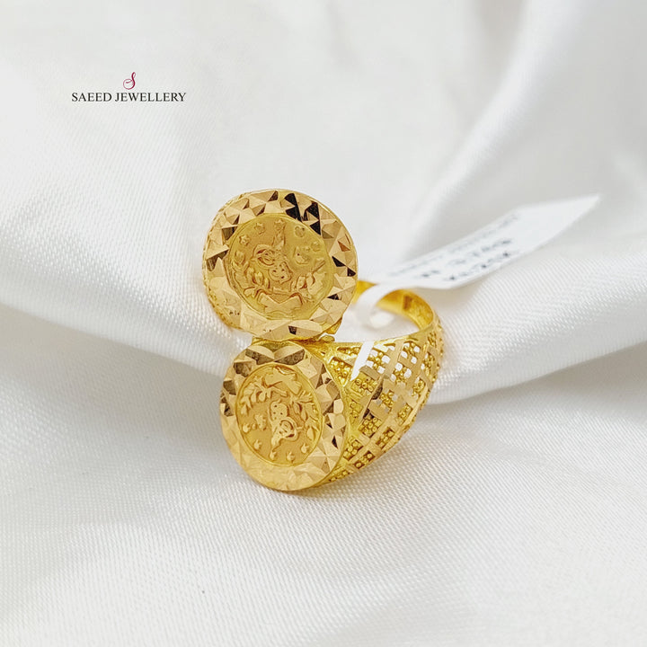 21K خاتم رشادي-مجوهرات الشيخ سعيد-Saeed Jewelry 