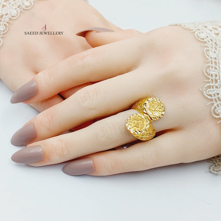 21K خاتم رشادي-مجوهرات الشيخ سعيد-Saeed Jewelry 