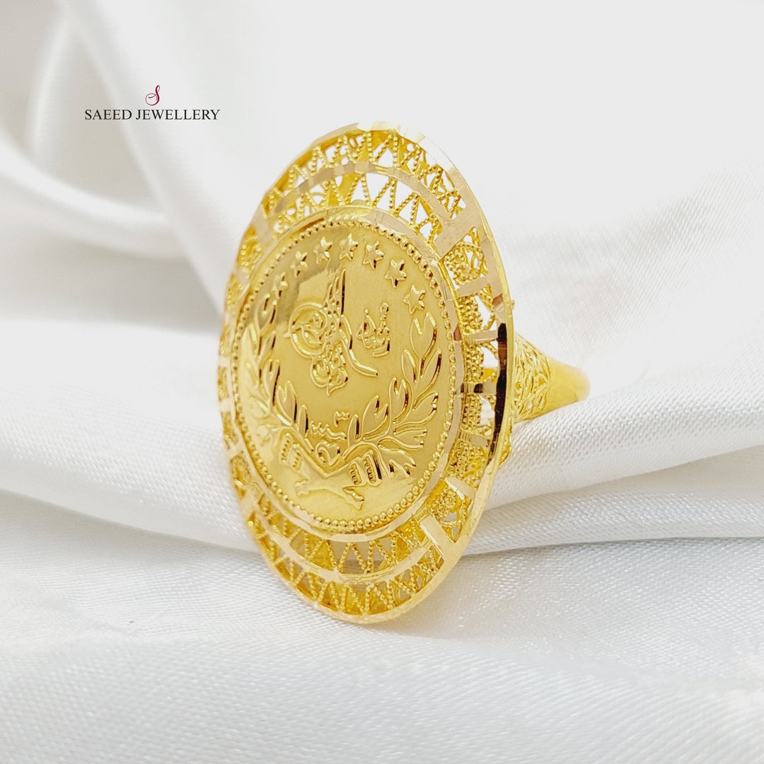 21K خاتم رشادي-مجوهرات الشيخ سعيد-Saeed Jewelry 