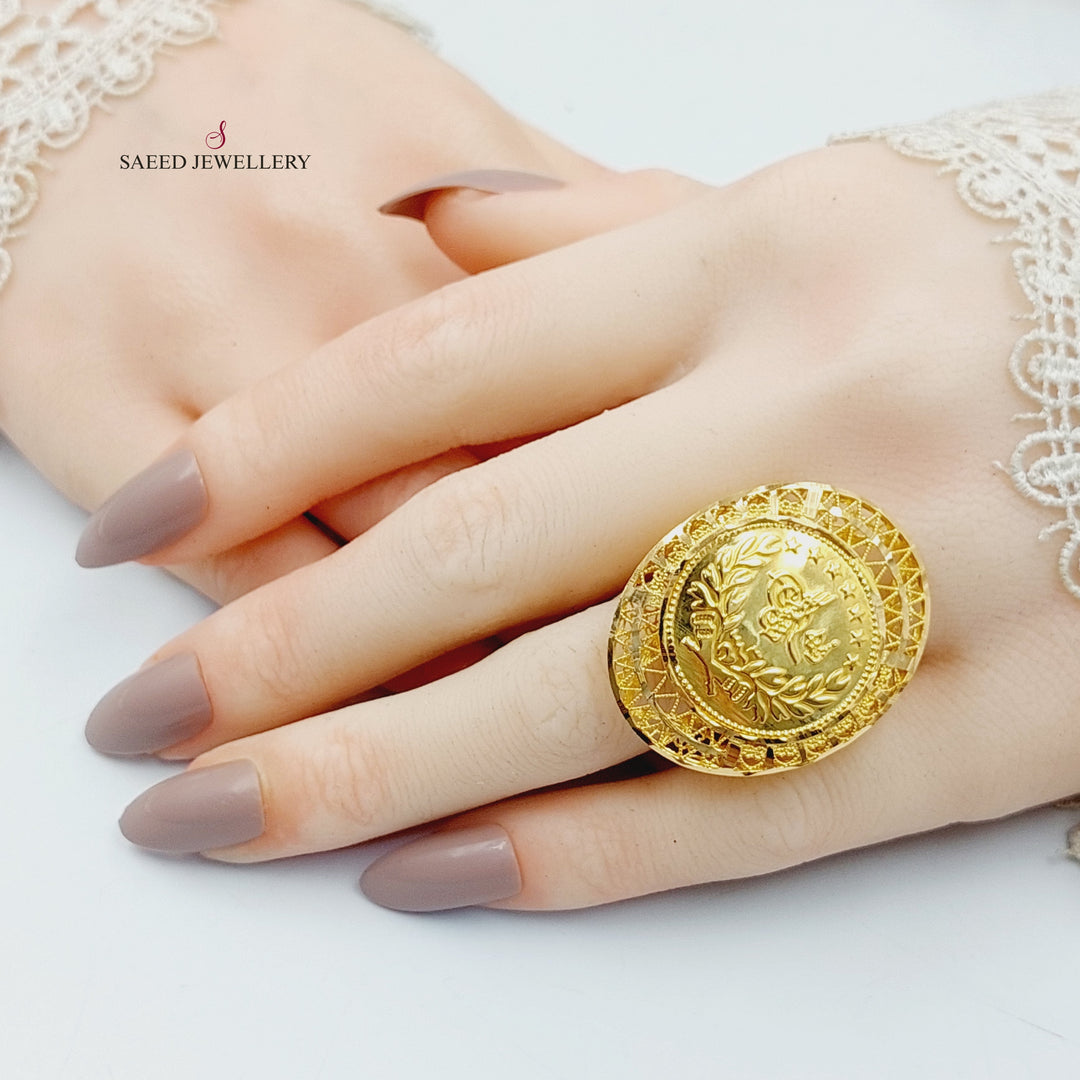 21K خاتم رشادي-مجوهرات الشيخ سعيد-Saeed Jewelry 