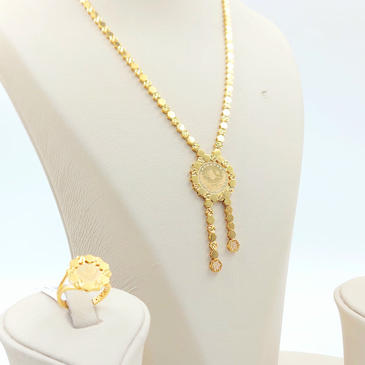 21K طقم رشادي اكسترا-مجوهرات الشيخ سعيد-Saeed Jewelry 