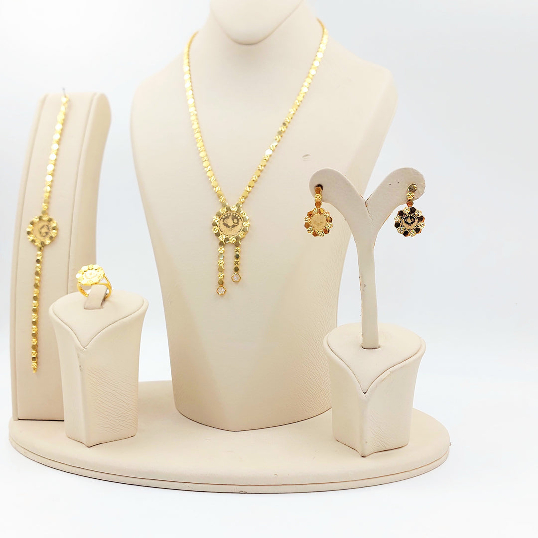 21K طقم رشادي اكسترا-مجوهرات الشيخ سعيد-Saeed Jewelry 