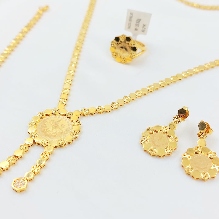 21K طقم رشادي اكسترا-مجوهرات الشيخ سعيد-Saeed Jewelry 