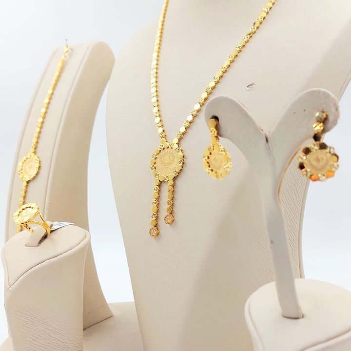 21K طقم رشادي اكسترا-مجوهرات الشيخ سعيد-Saeed Jewelry 