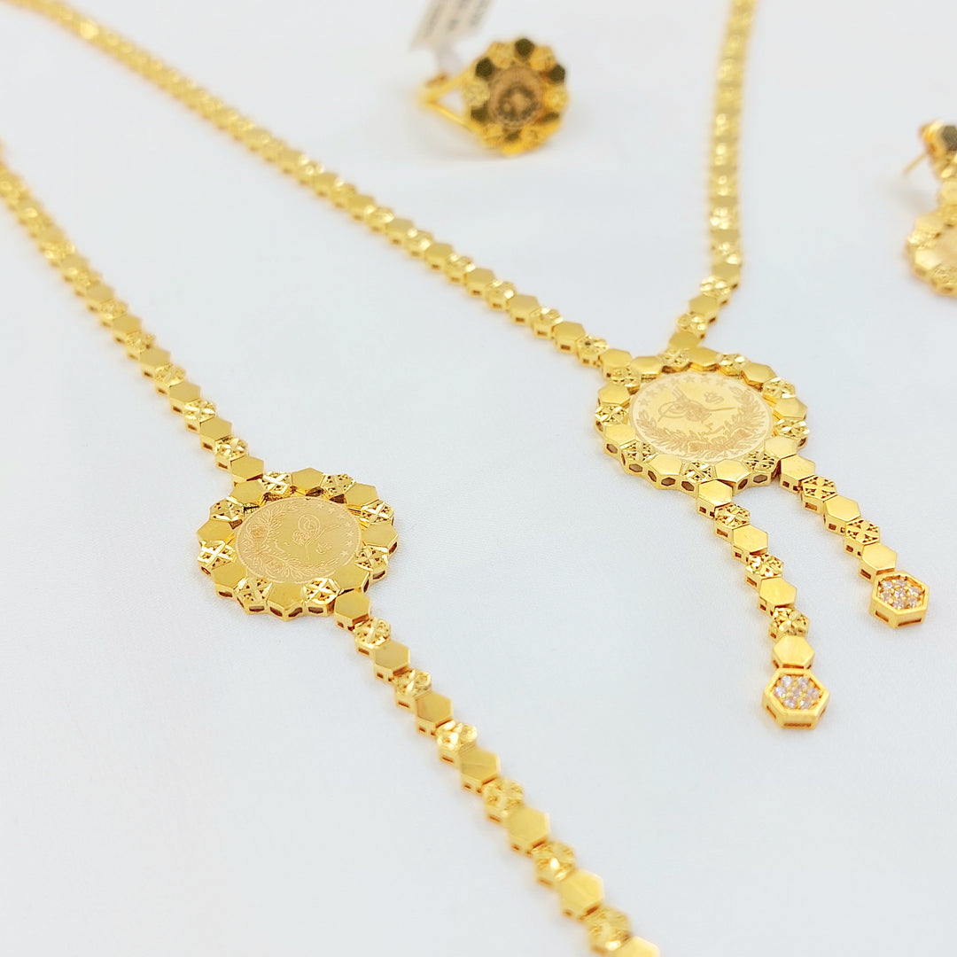 21K طقم رشادي اكسترا-مجوهرات الشيخ سعيد-Saeed Jewelry 