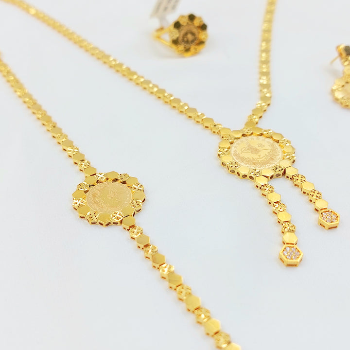 21K طقم رشادي اكسترا-مجوهرات الشيخ سعيد-Saeed Jewelry 
