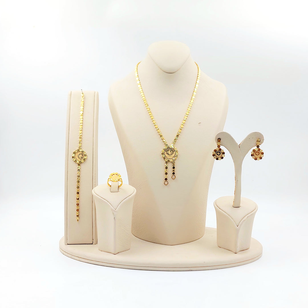 21K طقم رشادي اكسترا-مجوهرات الشيخ سعيد-Saeed Jewelry 