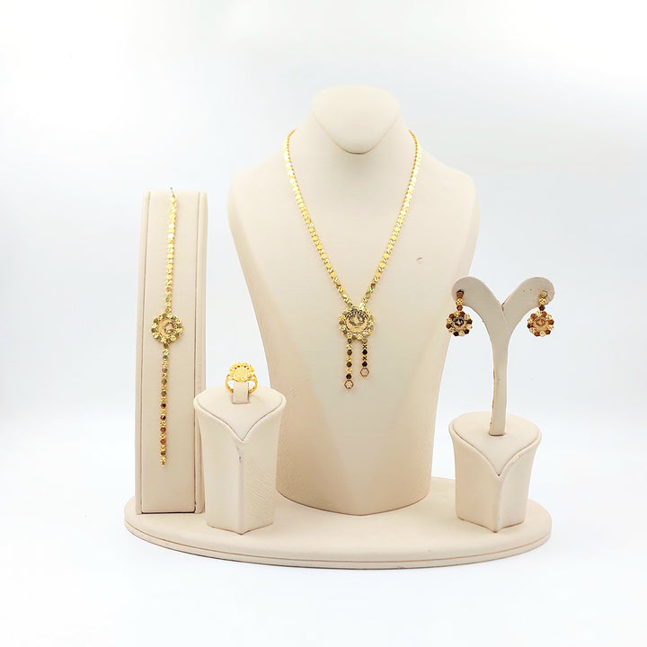 21K طقم رشادي اكسترا-مجوهرات الشيخ سعيد-Saeed Jewelry 