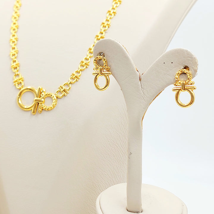 21K طقم اكسترا-مجوهرات الشيخ سعيد-Saeed Jewelry 