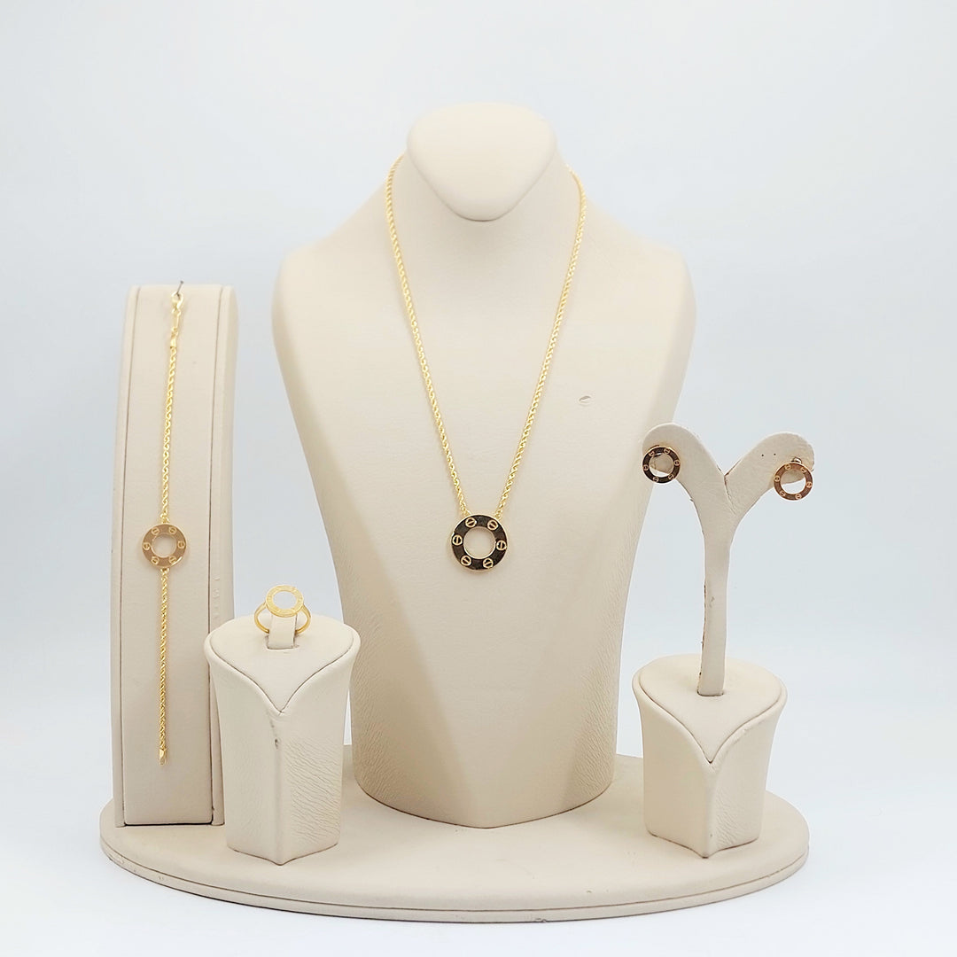 21K طقم فيجارو اكسترا-مجوهرات الشيخ سعيد-Saeed Jewelry 
