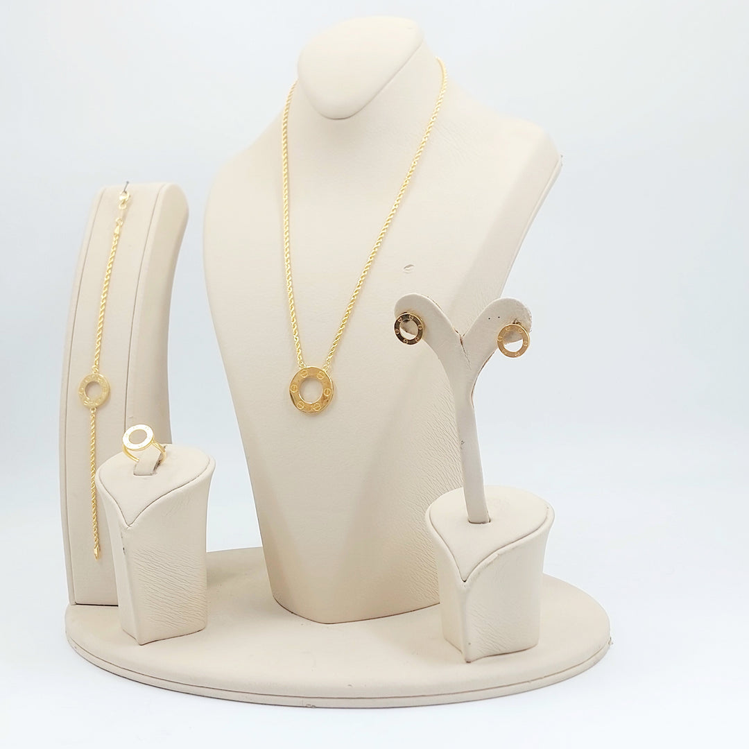 21K طقم فيجارو اكسترا-مجوهرات الشيخ سعيد-Saeed Jewelry 