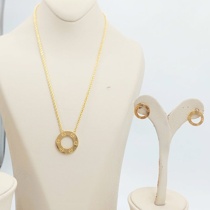 21K طقم فيجارو اكسترا-مجوهرات الشيخ سعيد-Saeed Jewelry 