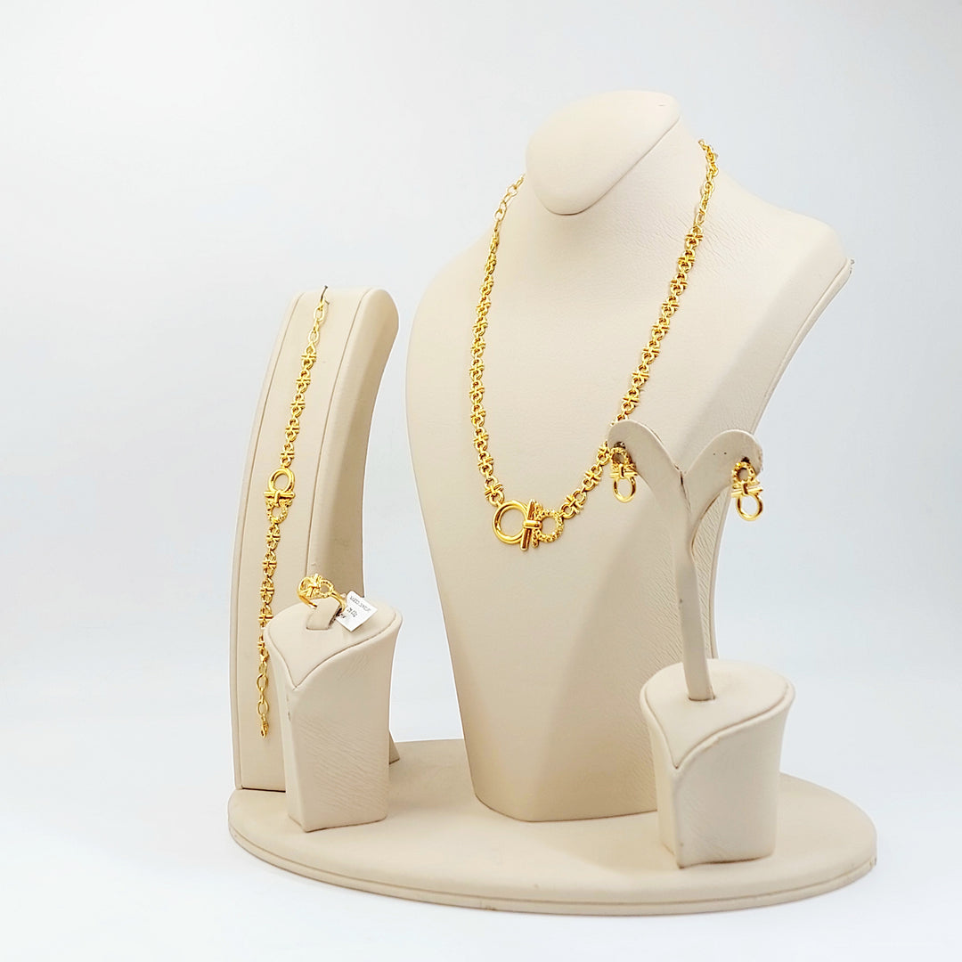 21K طقم اكسترا-مجوهرات الشيخ سعيد-Saeed Jewelry 
