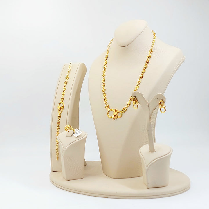 21K طقم اكسترا-مجوهرات الشيخ سعيد-Saeed Jewelry 