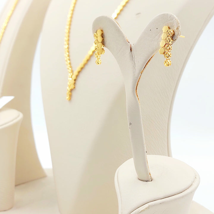 21K طقم اكسترا-مجوهرات الشيخ سعيد-Saeed Jewelry 