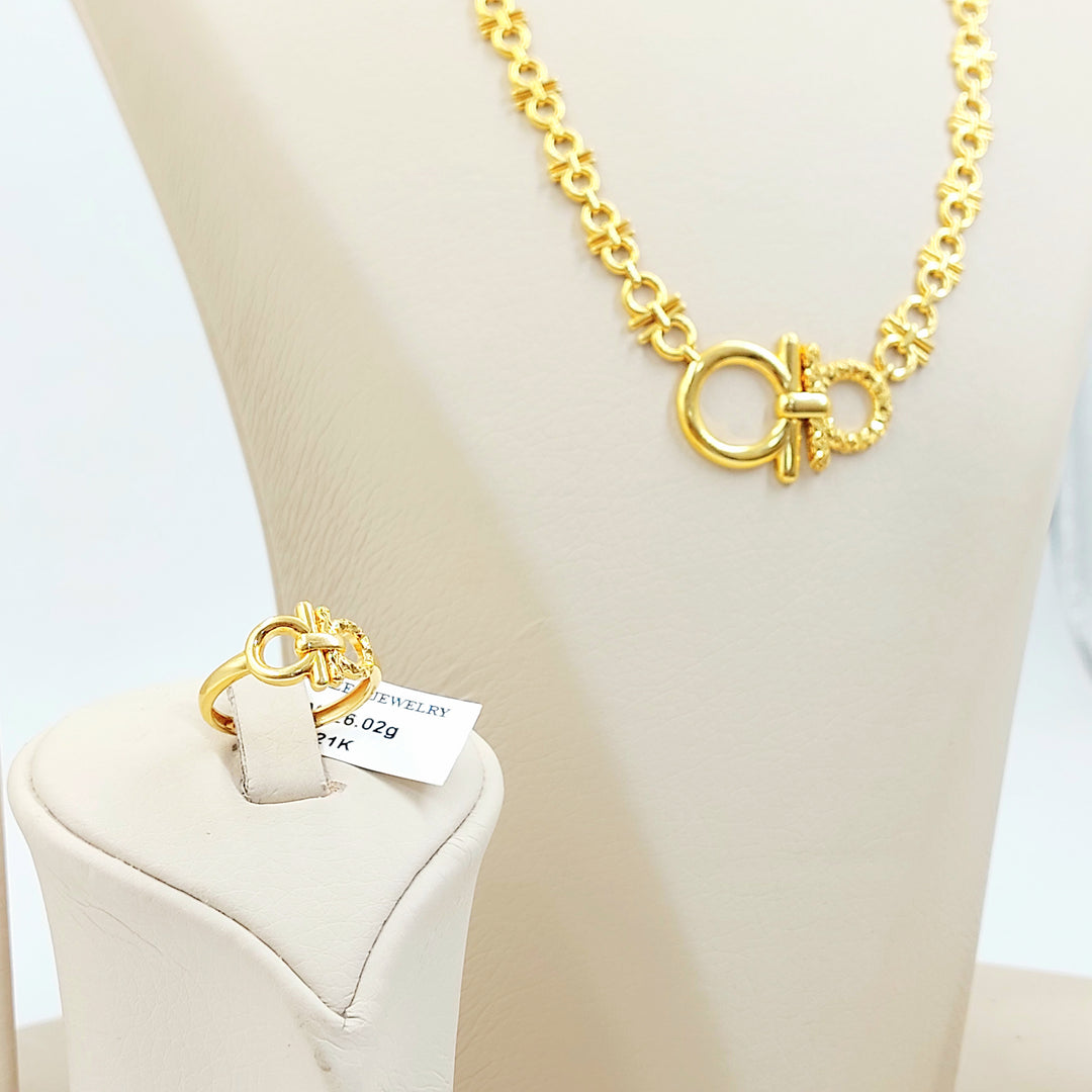 21K طقم اكسترا-مجوهرات الشيخ سعيد-Saeed Jewelry 