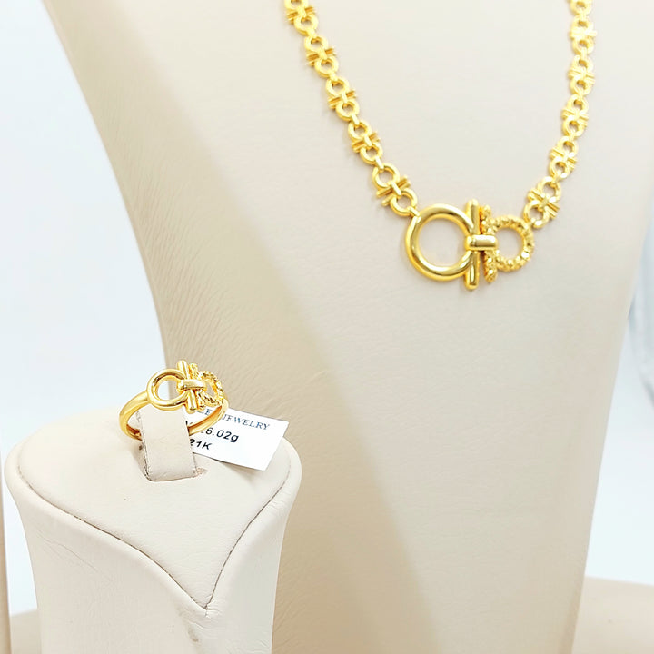 21K طقم اكسترا-مجوهرات الشيخ سعيد-Saeed Jewelry 