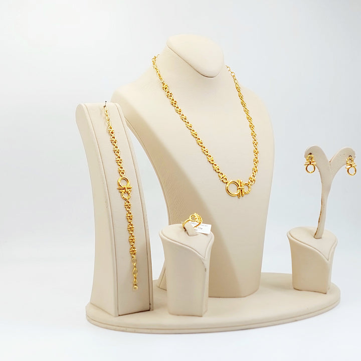 21K طقم اكسترا-مجوهرات الشيخ سعيد-Saeed Jewelry 