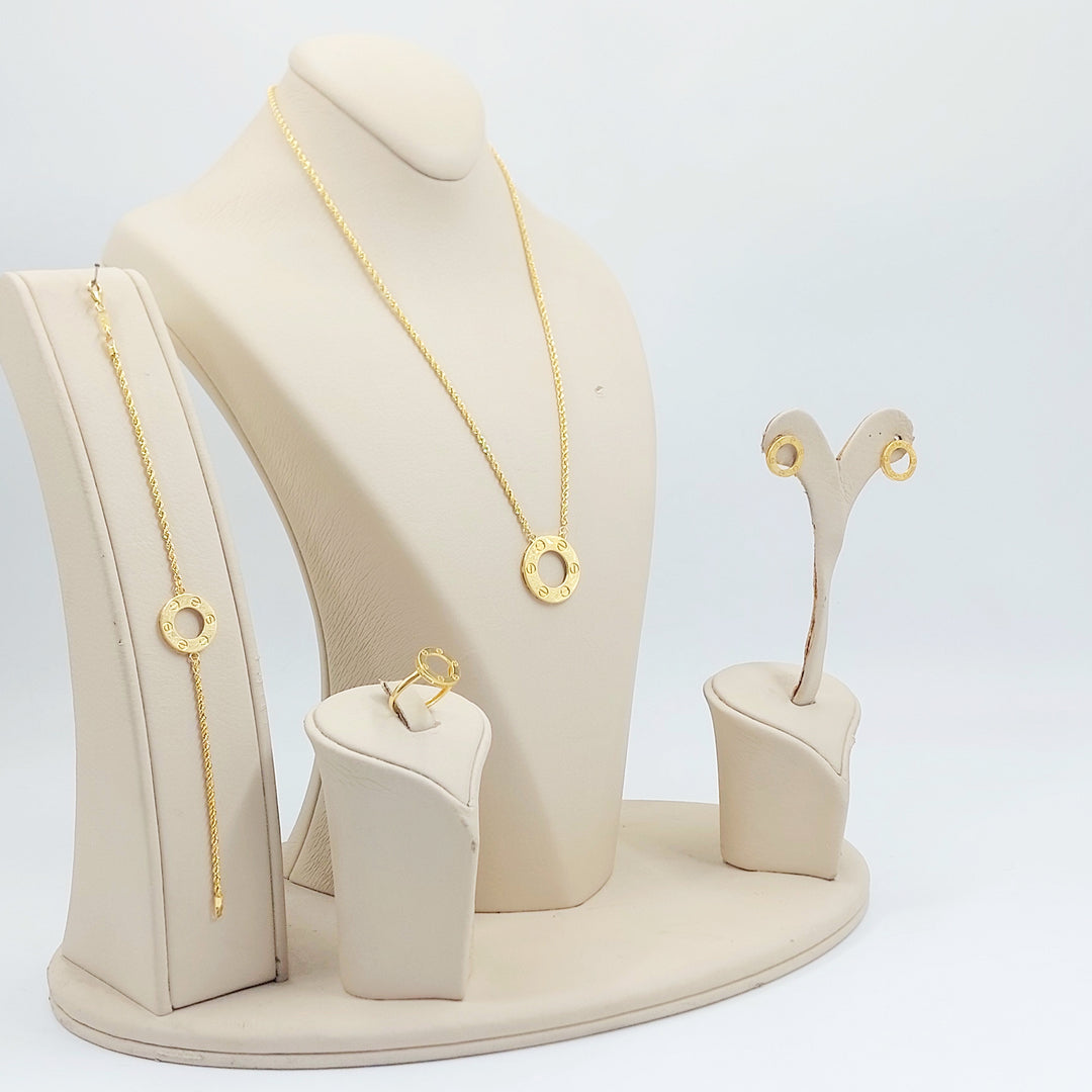 21K طقم فيجارو اكسترا-مجوهرات الشيخ سعيد-Saeed Jewelry 