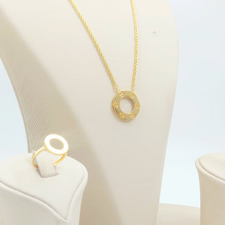 21K طقم فيجارو اكسترا-مجوهرات الشيخ سعيد-Saeed Jewelry 