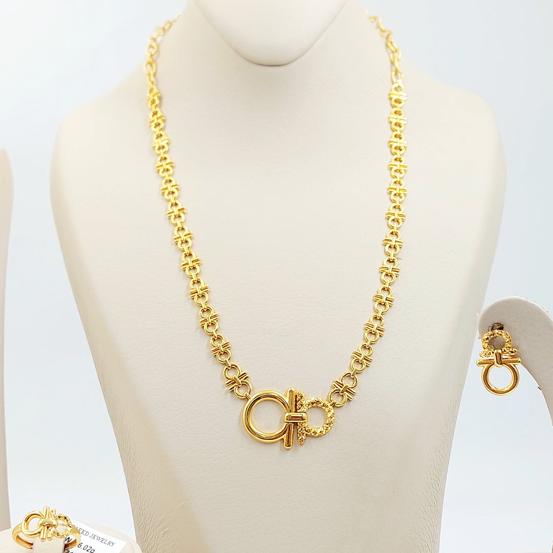 21K طقم اكسترا-مجوهرات الشيخ سعيد-Saeed Jewelry 