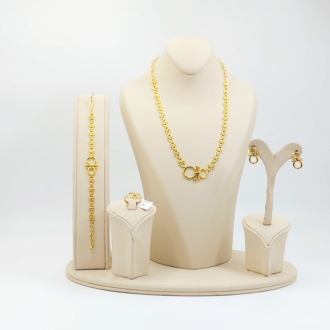 21K طقم اكسترا-مجوهرات الشيخ سعيد-Saeed Jewelry 