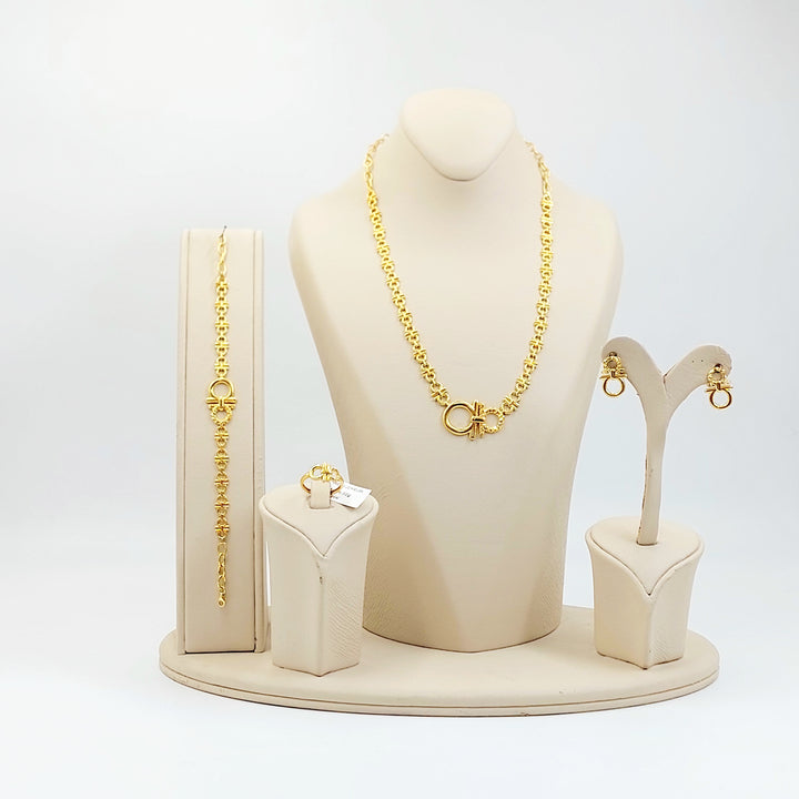 21K طقم اكسترا-مجوهرات الشيخ سعيد-Saeed Jewelry 