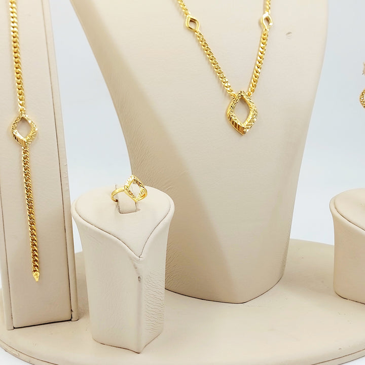 21K طقم جنزير اكسترا-مجوهرات الشيخ سعيد-Saeed Jewelry 
