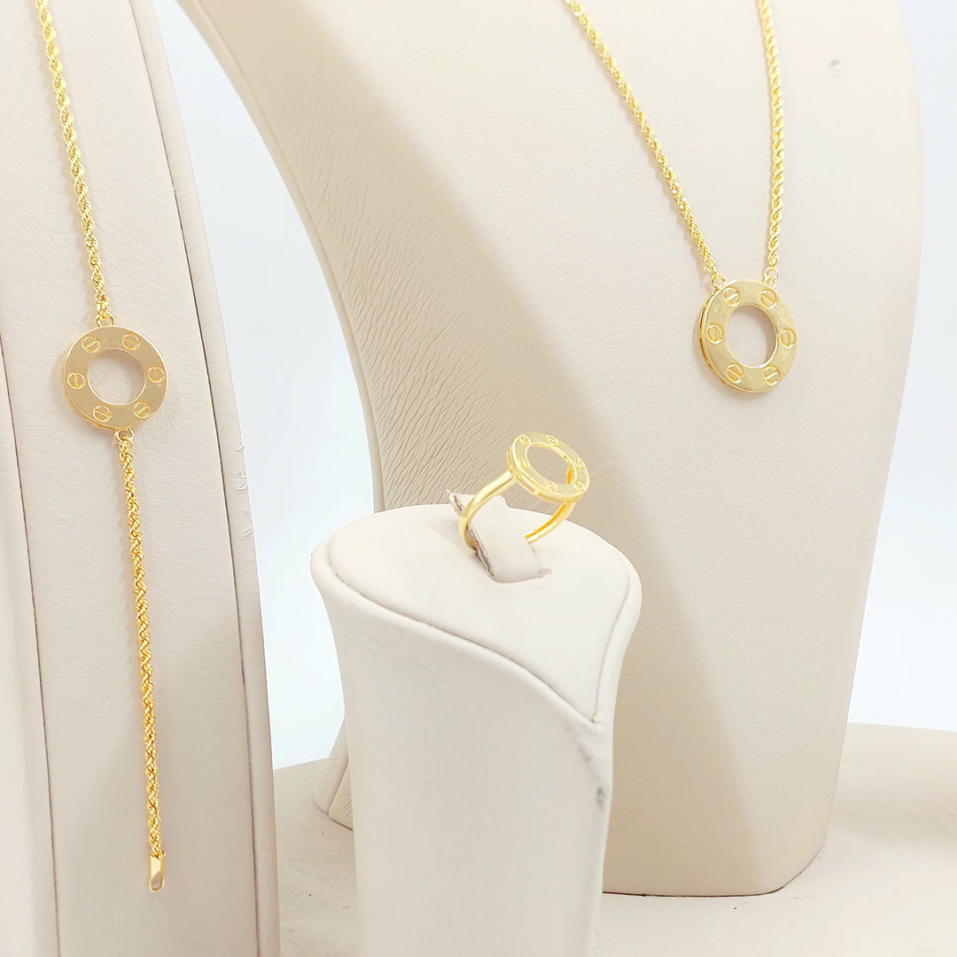 21K طقم فيجارو اكسترا-مجوهرات الشيخ سعيد-Saeed Jewelry 